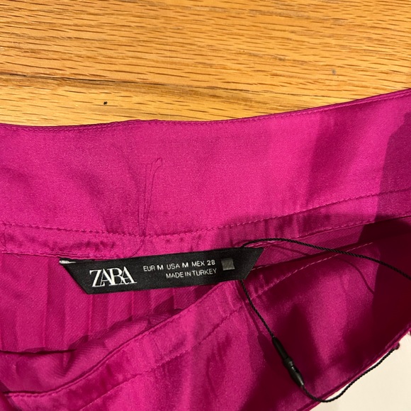 Zara Fuchsia Pink Pleated Maxi Skirt - Picture 5 of 6